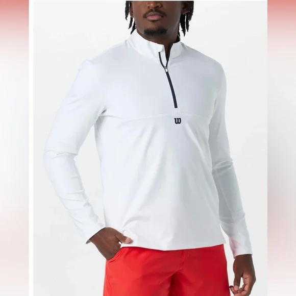 Wilson Men's Core Elevate Half Zip in Black - Picture 7 of 8